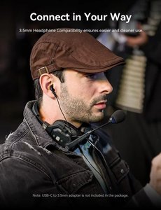 Hollyland Solidcom Se Pro 1.9ghz Team Talk 1312ft/400m Transmission Range Dual-mic Noise Cancellation Support 11 Users Abs - Product Image 2