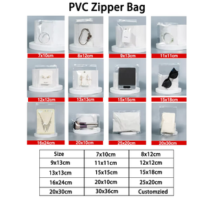 Bolsa de Plástico con Cierre Personalizada con Logotipo para Joyería Pequeña, Bolsa con Cierre Mate para Pendientes, Bolsa Reutilizable de PVC Mini con Cierre Hermético - Product Image 5