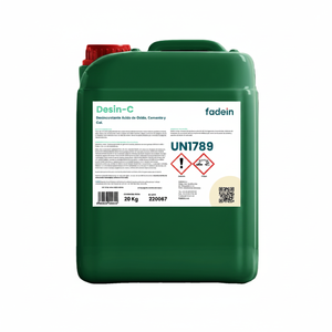 Agente decalcificante acido idrosolubile concentrato detergente per cemento ruggine e calce senza attaccare la vernice ceramica di vetro - Product Image 2