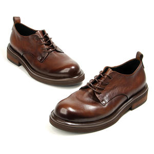 Chaussures habillées Oxford pour hommes en cuir véritable, fabriquées à la main, style <span class=keywords><strong>italien</strong></span>, <span class=keywords><strong>luxe</strong></span>, prix d'usine - Product Image 2