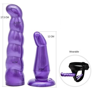 Adulto Mulher Feminino Double-Ended Cabeça Dildo com cinto Underwear Strap on para Homens Brinquedos Sexuais Casal Lésbico - Product Image 3