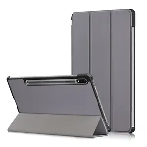 Custodia a libro a tre ante per <span class=keywords><strong>Samsung</strong></span> Galaxy <span class=keywords><strong>Tab</strong></span> S7 <span class=keywords><strong>Plus</strong></span> T970 T975, con funzione stand, compatibile anche con <span class=keywords><strong>Samsung</strong></span> <span class=keywords><strong>Tab</strong></span> <span class=keywords><strong>S8</strong></span> <span class=keywords><strong>Plus</strong></span> 12.4 - Product Image 1