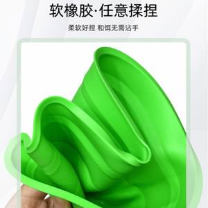 Bol mélangeur d'appâts en caoutchouc vert pour accessoires de pêche, petite et grande taille, design pliable et portable - Product Image 5