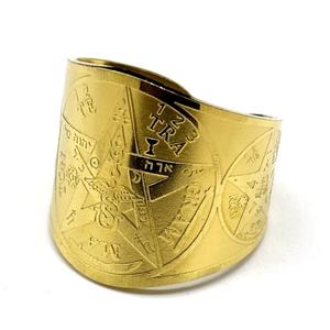 Anillo de Compromiso Estilo Punk Vintage, <span class=keywords><strong>Amuleto</strong></span> con Sello de los 7 Arcángeles, Protección, Cubo de Metatrón, Símbolo de Lilith, Secretos <span class=keywords><strong>del</strong></span> <span class=keywords><strong>Rey</strong></span> - Product Image 1