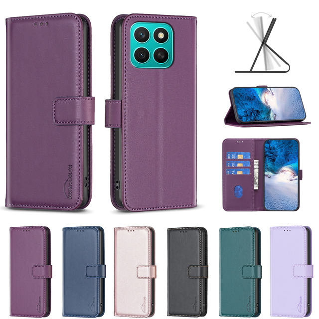 Luxury Business Flip PU Leather Wallet Phone case for huawei Honor X8C/huawei Honor 400 Lite With Card Slots Cover Case