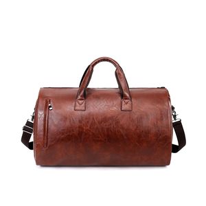 <span class=keywords><strong>Bolsa</strong></span> de traje de cuero PU de estilo retro al por mayor para zapatos plegables de <span class=keywords><strong>viaje</strong></span> de negocios con equipaje de mano - Product Image 5