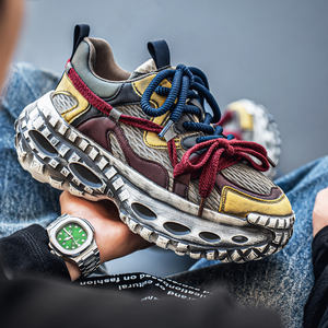 Chaussures pour hommes, nouvelles chaussures de sport basses, chaussures de course pour papa, chaussures légères et polyvalentes pour hommes, style décontracté, semelle épaisse, chaussures décontractées - Product Image 3