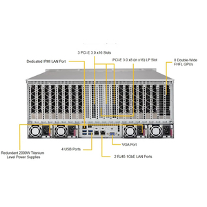 Supermicro superserver 4028gr-tr 4028gr-tr2 4029gp-tnrt 4029gr-trt2 6 8 10 GPU trường hợp máy chủ - Product Image 4