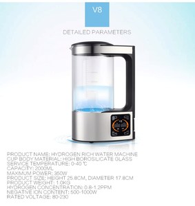 Gần đây phổ biến hộ gia đình xách tay Hydrogen máy rút nước kỹ thuật tiên tiến loại bỏ tạp chất Hydrogen máy nước - Product Image 3