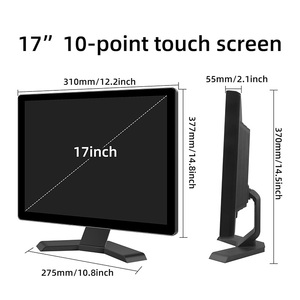 จอภาพอุตสาหกรรมขนาด 17 นิ้ว แบบติดผนัง พร้อมพอร์ต VGA AV หน้าจอ TFT พลาสติก จอ LCD ขนาดเล็ก มินิ LCD จอคอมพิวเตอร์ - Product Image 3