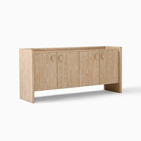 Meuble de rangement de style Mid-Century Modern, buffet de luxe en bois pour entrée, console