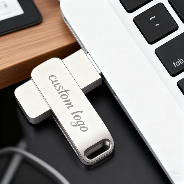 New OEM Customized 3-in-1 Metal USB Flash Drive (2GB-256GB) Custom Logo Multi-Interface (USB 3.0/2.0/Type-C) CE/FCC/ROHS