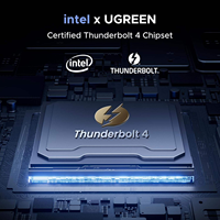 Station d'accueil UGREEN Thunderbolt 4 13-en-1 40 Gbps avec double affichage 4K60Hz, affichage unique 8K, charge 90W pour ordinateur portable