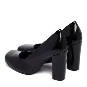 รองเท้าส้นสูงแบบหนาออกแบบได้ตามต้องการรองเท้าหัวเหลี่ยมสำหรับผู้หญิงรองเท้าใส่ทำงานในสำนักงานแบบธรรมดารองเท้าทำงานสิทธิบัตรสำหรับงานแต่งงาน - Product Image 5