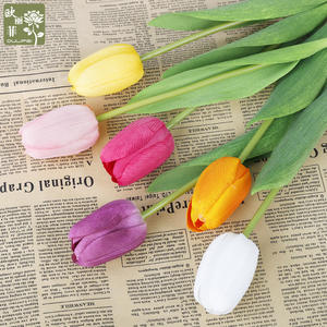 <span class=keywords><strong>Tulipanes</strong></span> Artificiales de Tacto Real, <span class=keywords><strong>Tulipanes</strong></span> Falsos de Primera Calidad con Sensación Húmeda, Decoración del Hogar, Arreglos Florales para Bodas, Tallos de <span class=keywords><strong>Tulipanes</strong></span> al por Mayor - Product Image 2