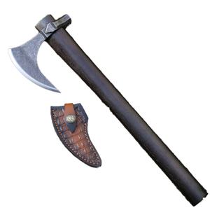 Hacha decorativa DIY para exteriores con mango de madera, hacha de doble hoja de acero inoxidable con filo de corte de 3 cm, martillo de campo para montañismo - Product Image 1