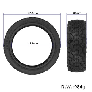 Neumático Sin Cámara Luck4U 70/60-7.5 con Gel Todoterreno de 10 Pulgadas para Scooter Eléctrico, Neumático Autosellante Sin Cámara 70/60-7.5 - Product Image 2