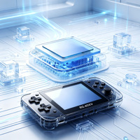 Nouvelle console de jeu portable RG40XX V H700 avec écran de 4 pouces, résolution 640x480, mémoire 64/128 Go, prise en charge du Wi-Fi