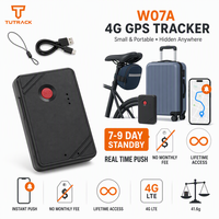 Rastreador GPS Inalámbrico Portátil con Batería de 7-9 Días, Alertas en Tiempo Real, Sin Cuota Mensual, Acceso de por Vida, para Bicicletas, Maletas y Bolsas