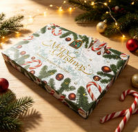 Boîtes cadeaux personnalisées pour calendrier de l'avent de Noël, 24 jours de compte à rebours de l'avent, boîtes cadeaux avec plateau en plastique