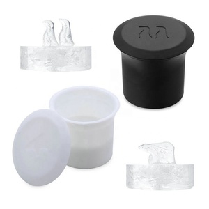 Tự làm 3D dễ thương động vật gấu bắc cực chim cánh cụt cấp thực phẩm Silicone <span class=keywords><strong>Ice</strong></span> molds <span class=keywords><strong>Cube</strong></span> khay Maker - Product Image 1