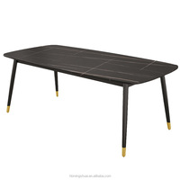 Ensembles de tables à manger abordables avec 6 chaises, chaise à dossier haut moderne en marbre et ensembles de tables à manger avec revêtement en marbre, ensemble de table à manger en marbre