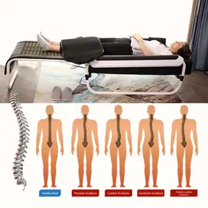 Nouveaux arrivages Nugabest N5 V3 maître thérapie par la chaleur colonne vertébrale traction lombaire Camas De Masaje thermique infrarouge rouleau de Jade lit de Massage