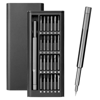 Jeu de mini tournevis de précision 25 pièces pour IPhone poignée en acier de qualité industrielle personnalisé OEM outils de réparation de téléphone portable boîte ABS