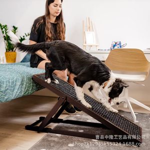 Rampa de madera plegable para perros, escalera para mascotas para sofá, coche, uso interior y exterior - Product Image 3