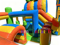 Centre de jeux gonflable sur le thème des contes de fées en PVC personnalisé, château gonflable en forme d'arbre avec toboggan pour parc d'attractions en plein air