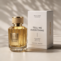 Flacon de parfum de luxe personnalisé de style vintage avec pompe à pression de 15 mm, 30 ml, 50 ml, 100 ml, emballage cosmétique en verre pour parfum et fragrance