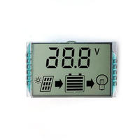 Module LCD segmenté TN réfléchissant noir stable, accessoires personnalisés pour onduleur solaire photovoltaïque