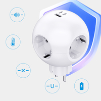 Multifonction 3AC Multiprise Multiprise Verticale Prise Pop up PD 25W Avec USB-A et 2 TYPE-C