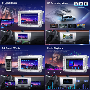 Autoradio Podofo 7'' 2 Din MP5 Lecteur multimédia de voiture sans fil Carplay & Android Auto <span class=keywords><strong>YouTube</strong></span> Type C USB pour VW/PASSAT/POLO/GOLF OEM Factory - Product Image 3