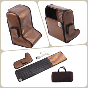 Alfombrilla de Masaje de <span class=keywords><strong>Jade</strong></span> para Spa POP RELAX, Cuidado de la Salud de las Piernas, Calentamiento por Infrarrojos, Terapia Térmica con Piedras Calientes de Turmalina, Acupuntura para Pies y Rodillas, Sauna - Product Image 4