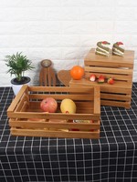 Restauration Décoratif Hôtel Dessert Alimentaire Étagère En Bois Buffet Doux Sushi Présentoir Buffet Alimentaire Présentoir En Bois avec Ardoise