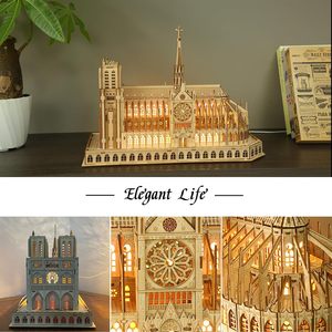 Rompecabezas 3D <span class=keywords><strong>de</strong></span> Madera DIY <span class=keywords><strong>de</strong></span> <span class=keywords><strong>Notre</strong></span> <span class=keywords><strong>Dame</strong></span> <span class=keywords><strong>de</strong></span> París, Juguete Educativo Personalizado, Juegos <span class=keywords><strong>de</strong></span> Rompecabezas para Niños y Adultos - Product Image 6