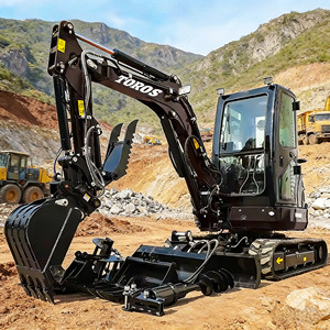 LIVRAISON GRATUITE Mini-excavatrice hydraulique de 3,5 tonnes avec hydraulique auxiliaire certifiée CE pour les projets d'aménagement paysager - Product Image 4