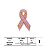Patchs brodés en ruban rose à coller sur les vêtements, patch décoratif pour vestes, sacs, accessoires de bricolage