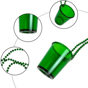 Collar de 12 vasos de chupito de plástico con cuentas, accesorios para despedida de soltero/a, para hombres y mujeres - Product Image 6