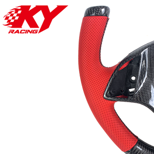 Volante deportivo personalizado de fibra de carbono y cuero estilo F1 para Chevrolet Corvette C7 Stingray Z06 ZR1 Camaro SS ZL1 - Product Image 2