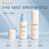 Flacon pulvérisateur à brume fine personnalisé de 100 ml et 120 ml, flacon pulvérisateur cosmétique rechargeable pour tonique facial, brume corporelle, emballage de parfum