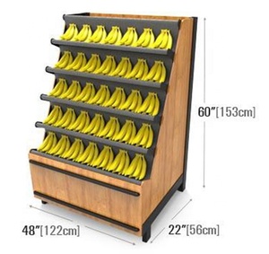 Siêu thị thực phẩm rau gỗ trái cây đứng hiển thị giá trái cây và rau quả hiển thị giá cho siêu thị - Product Image 2