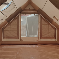 Tente de camping gonflable de luxe quatre saisons FR 2025 en Oxford, imperméable, installation rapide, résistante aux UV, durable, portable pour la randonnée