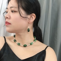Collier pendentif en acier inoxydable à la mode pour femmes avec perle boule collier en acrylique bijoux accessoire élégant