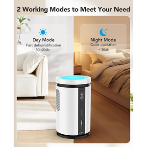2024 nóng bán siêu im lặng cho ẩm không khí phòng ngủ văn phòng tủ quần áo <span class=keywords><strong>LCD</strong></span> màn hình cảm ứng thông minh mini Máy hút ẩm cho nhà - Product Image 3