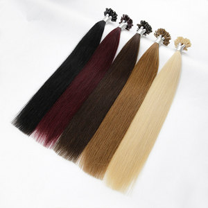 Commercio all'ingrosso di cheratina naturale grezza U/punta brasiliana extension per capelli altied I/U/V/K extension per capelli lisci fornitore - Product Image 6
