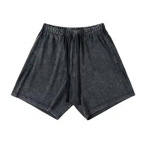 Custom Mens Summer Board Shorts Acid Wash Vintage Shorts For Men Cotton Vintage Shorts