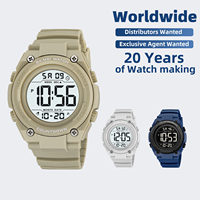 Montre-bracelet sportive SKMEI 2713 à grand cadran, multifonction, compte à rebours, électronique, étanche 5ATM, double fuseau horaire, montre numérique