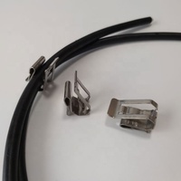 Pince de fixation Sunforson en acier inoxydable de type R pour câble solaire photovoltaïque, organisateur de fils de panneau